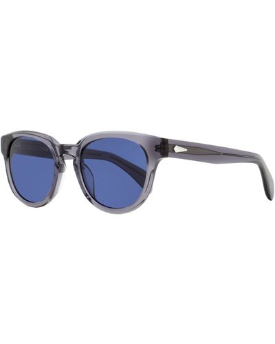 Rag & Bone Slayton Sunglasses Rnb6001s Kb7ku Transparent Gray 51mm - Black