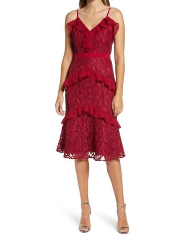 Adelyn Rae Enslie Dress - Red