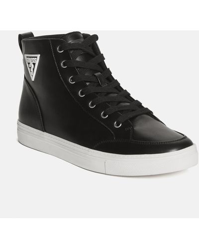 Guess Factory Luca Clean High-top Sneakers - Black