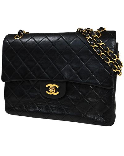 Chanel Matelassé Leather Shoulder Bag (pre-owned) - Black