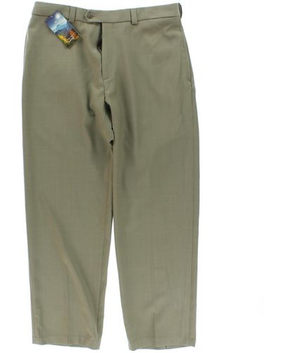 Haggar Classic-fit Non-iron Dress Pants - Green