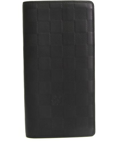 Louis Vuitton Portefeuille Brazza Black Canvas Wallet (Pre-Owned)