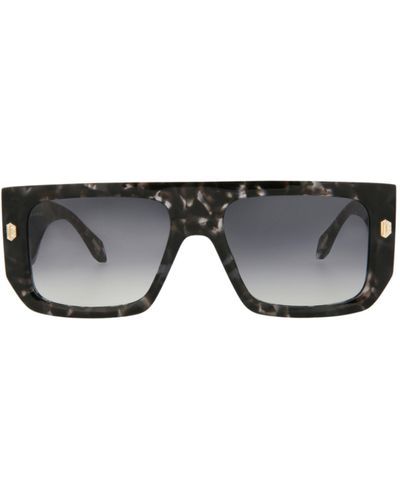 Just Cavalli Navigator-frame Acetate Sunglasses - Gray