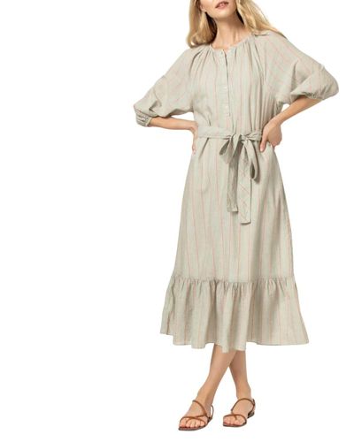 Lilla P Easy Elbow Sleeve Dress - Natural
