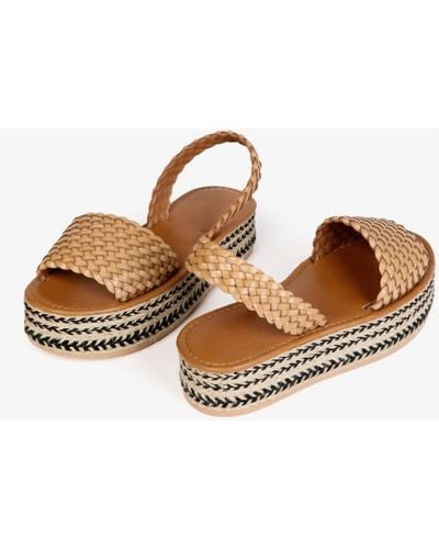 Penelope Chilvers Plaited Espadrille - Brown
