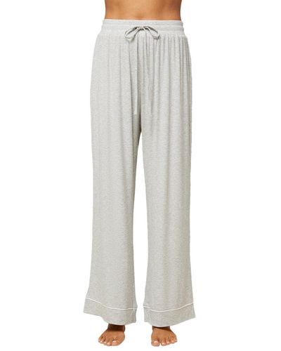 Rachel Parcell Pull On Wide Leg Pajama Pant - Gray