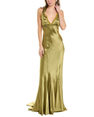 Issue New York Twist Back Gown - Yellow