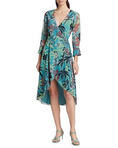 Bailey 44 Olympia Floral High-low Wrap Dress - Multicolor