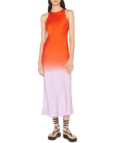 FRAME Semi-formal 100% Silk Slip Dress - Multicolor