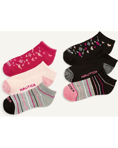 Nautica Lowcut Socks - Pink