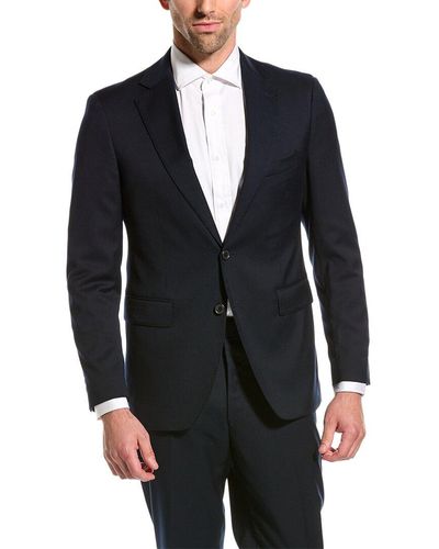 ALTON LANE The Mercantile Tailored Fit Suit With Flat Front Pant - Blue