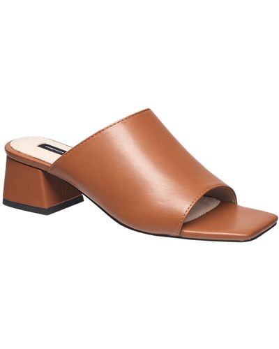 French Connection Pull-on Dinner Sandals - Brown