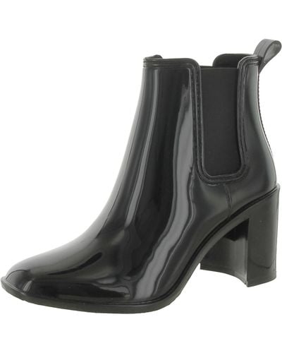 Jeffrey Campbell Hurricane Solid Ankle Chelsea Boots - Black