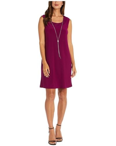 R & M Richards 2 Pc Shift Cocktail And Party Dress - Red