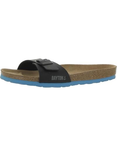 Bayton Zephyr Leather Slip-on Slide Sandals - Multicolor