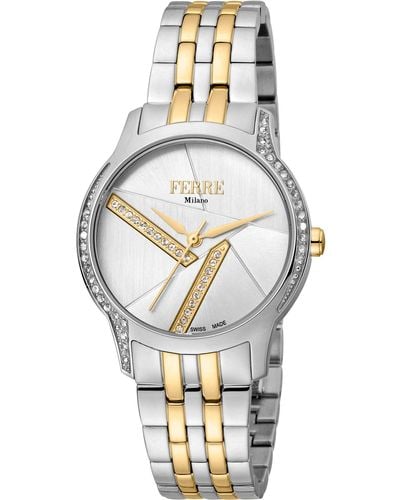 Ferré Fashion 32mm Quartz Watch - Metallic