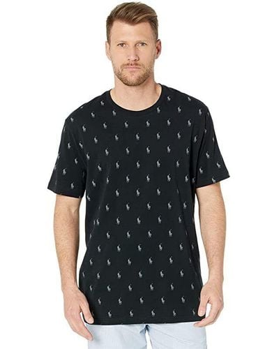 Polo Ralph Lauren Pl88fr-lgd Crew Neck Short Sleeve T-shirt Jr258 - Black