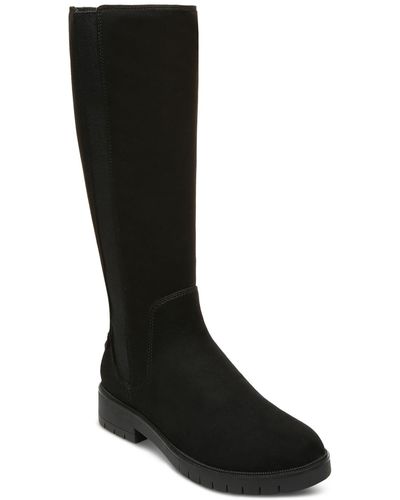 Style & Co. Gwynn Faux Leather Casual Knee-high Boots - Black