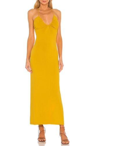 Ronny Kobo Damee Knit Dress - Yellow