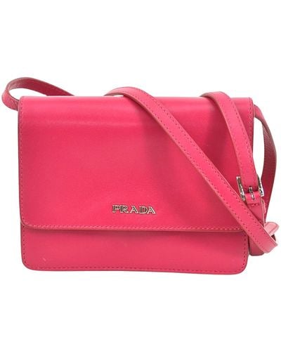 Prada Saffiano Leather Shopper Bag (pre-owned) - Pink