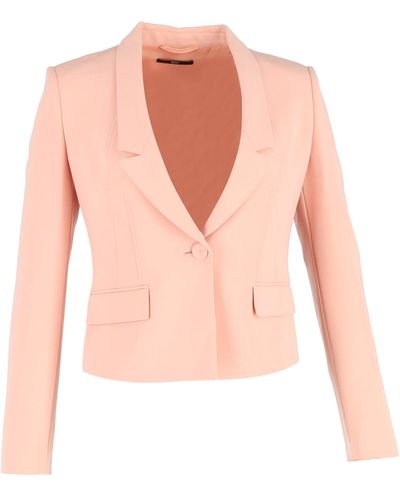 BOSS Tailored Cropped Blazer - Pink