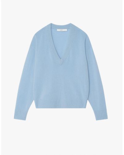 IRO Izie V Neck Sweater - Blue