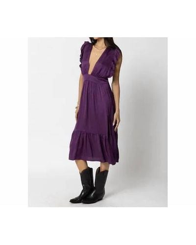 Stillwater Jessie Midi Dress - Purple