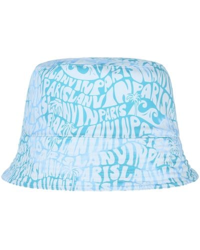 Lanvin Reversible Logo Bucket Hat - Blue