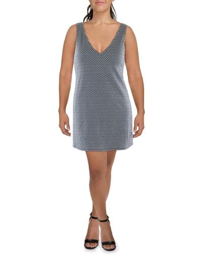 Kingston Grey Juniors Printed Short Mini Dress - Blue