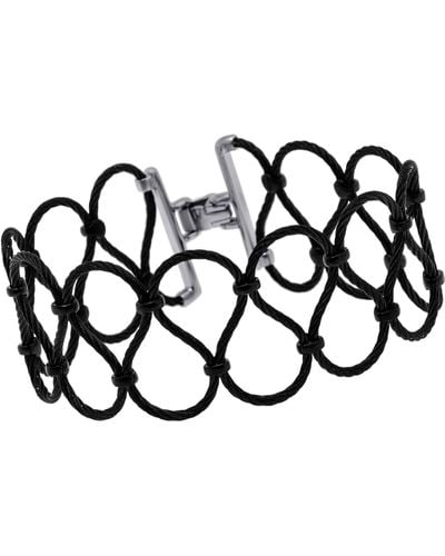 Alor Stainless Steel Cable Bracelet 04-52-0088-00 - Black