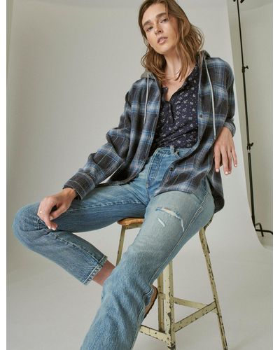 Lucky Brand High Rise Drew Mom Jean - Blue