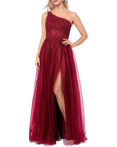 Romagic Strapless Padded Off the Shoulder A Line Burgundy