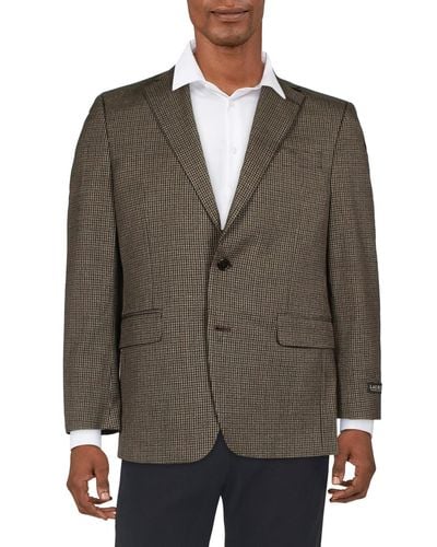 Lauren by Ralph Lauren Lexington Classic Fit Suit Separate Two-button Blazer - Brown