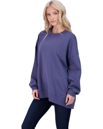 Vero Moda Vmonia Oversized Crewneck Sweatshirt - Blue