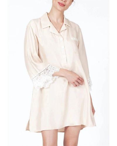 Rya Collection Rosey Sleep Shirt - White