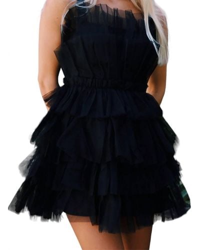 Storia Tulle Party Dress - Black