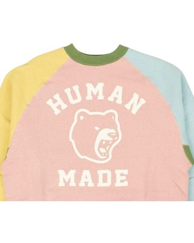 Human Made Pink Tsumari Crazy Pastel Crewneck Sweatshirt