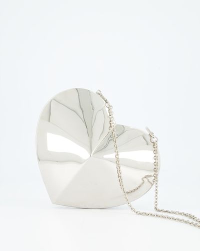 Alaïa Alaia Le Coeur Heart-shaped Leather Cross-body Bag Rrp £2560 - White
