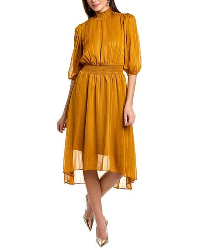 Nanette Lepore Yin Shadow Maxi Dress - Yellow