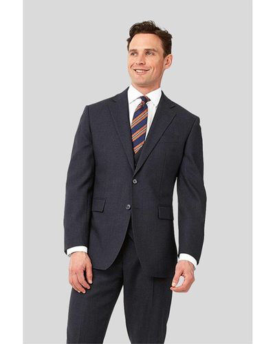 Charles Tyrwhitt Classic Fit Semi-plain Wool Jacket - Blue