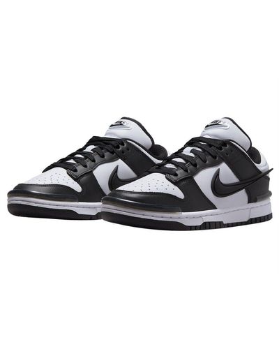 Nike Dunk Low Twist Dz2794-001 White Panda Sneaker Shoes 5.5 Pro63 - Black