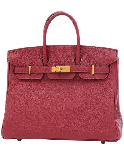 Hermès Birkin 25 Leather Handbag (pre-owned) - Red