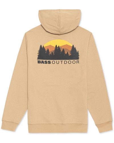 BASS OUTDOOR Big & Tall Back Logo Front Pocket Hoodie - White