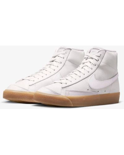 Nike Blazer Mid Premium Dq7572-600 Pearl Pink/gum Leather Shoes Ank445 - White