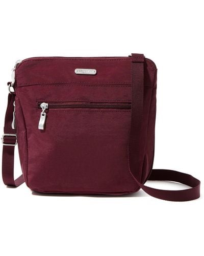 Baggallini Expandable Pocket Crossbody Bag - Purple