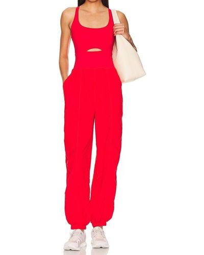 Free People Movement Righteous Onesie - Red