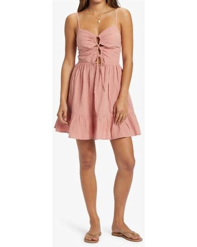 Roxy Jasmine Breeze Solid Dress - Pink
