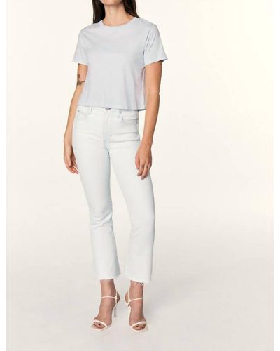 AMO Bella Crop Jeans - White