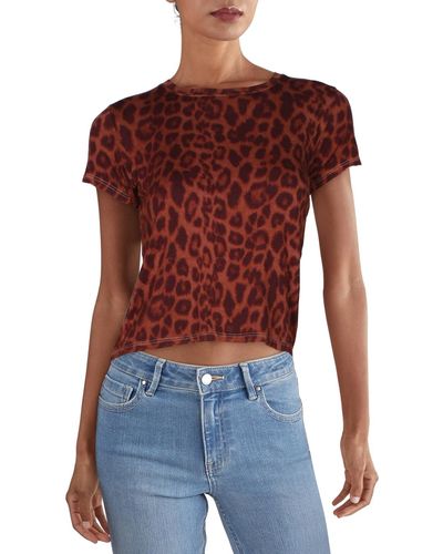 Prince Peter Overdyed Leopard Print T-shirt - Red