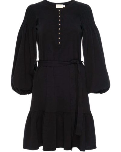 Nation Ltd Talli Flounce Mini Dress - Black